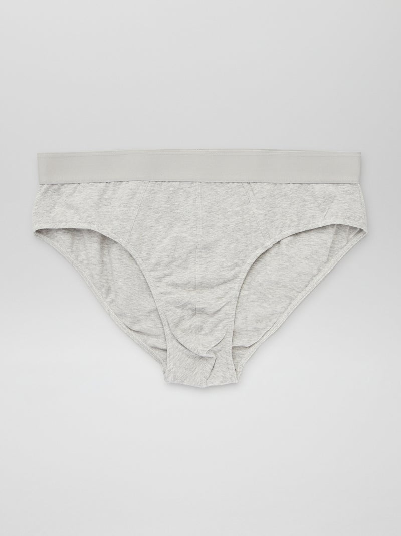 Pack de 3 slips lisos ROJO - Kiabi