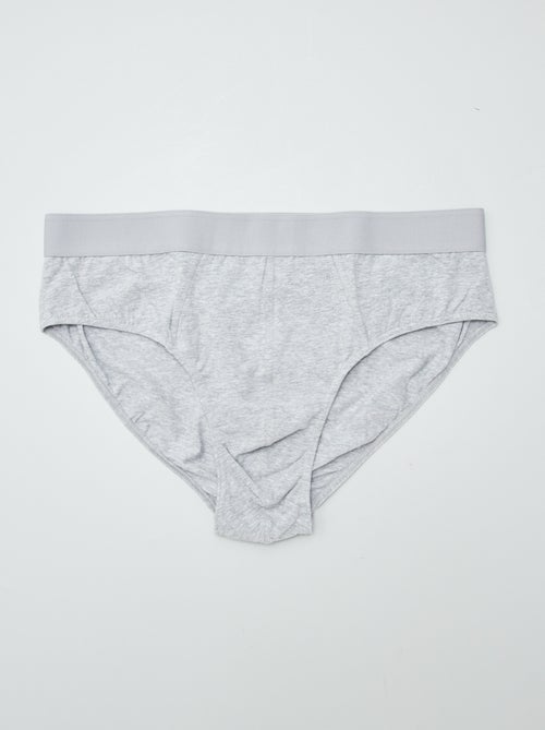 Pack de 3 slips lisos - Kiabi