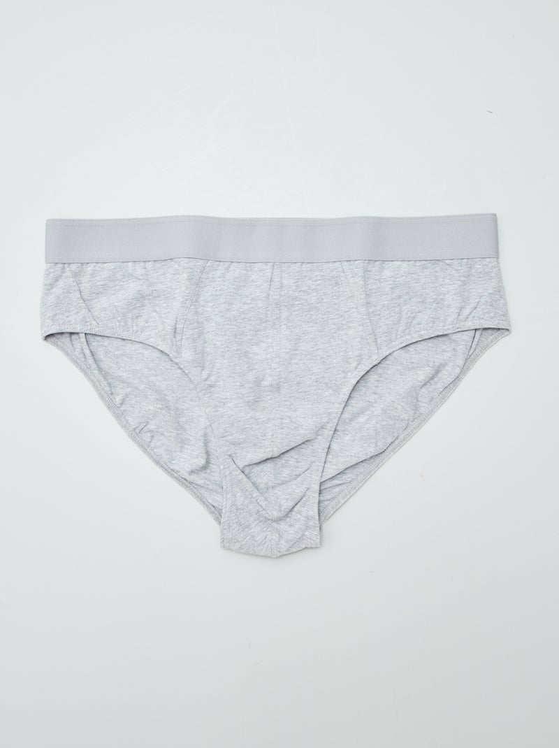 Pack de 3 slips lisos VERDE - Kiabi