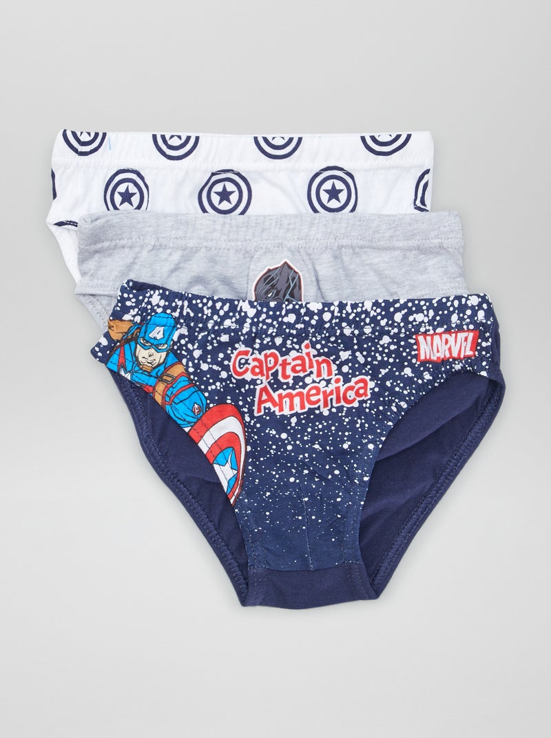 Pack de 3 slips 'Los Vengadores' GRIS - Kiabi