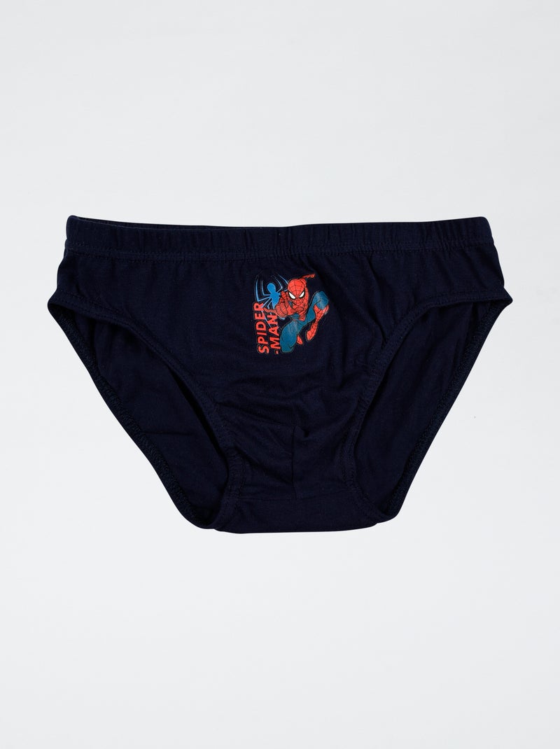 pack de 3 slips 'Marvel' Spiderman' en algodón Azul - Kiabi