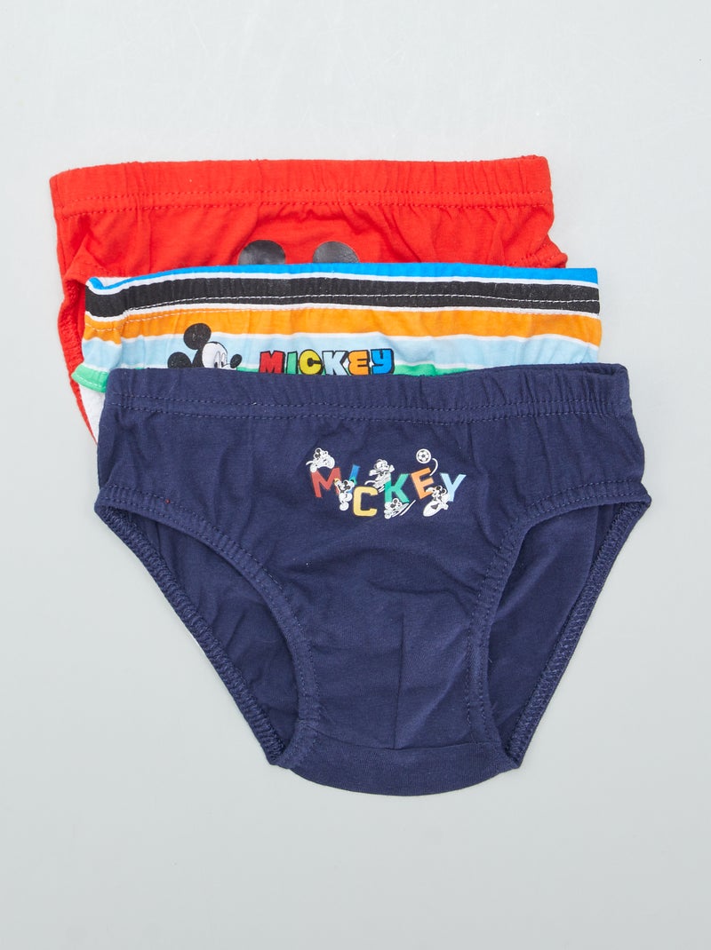 Pack de 3 slips 'Mickey' ROJO - Kiabi
