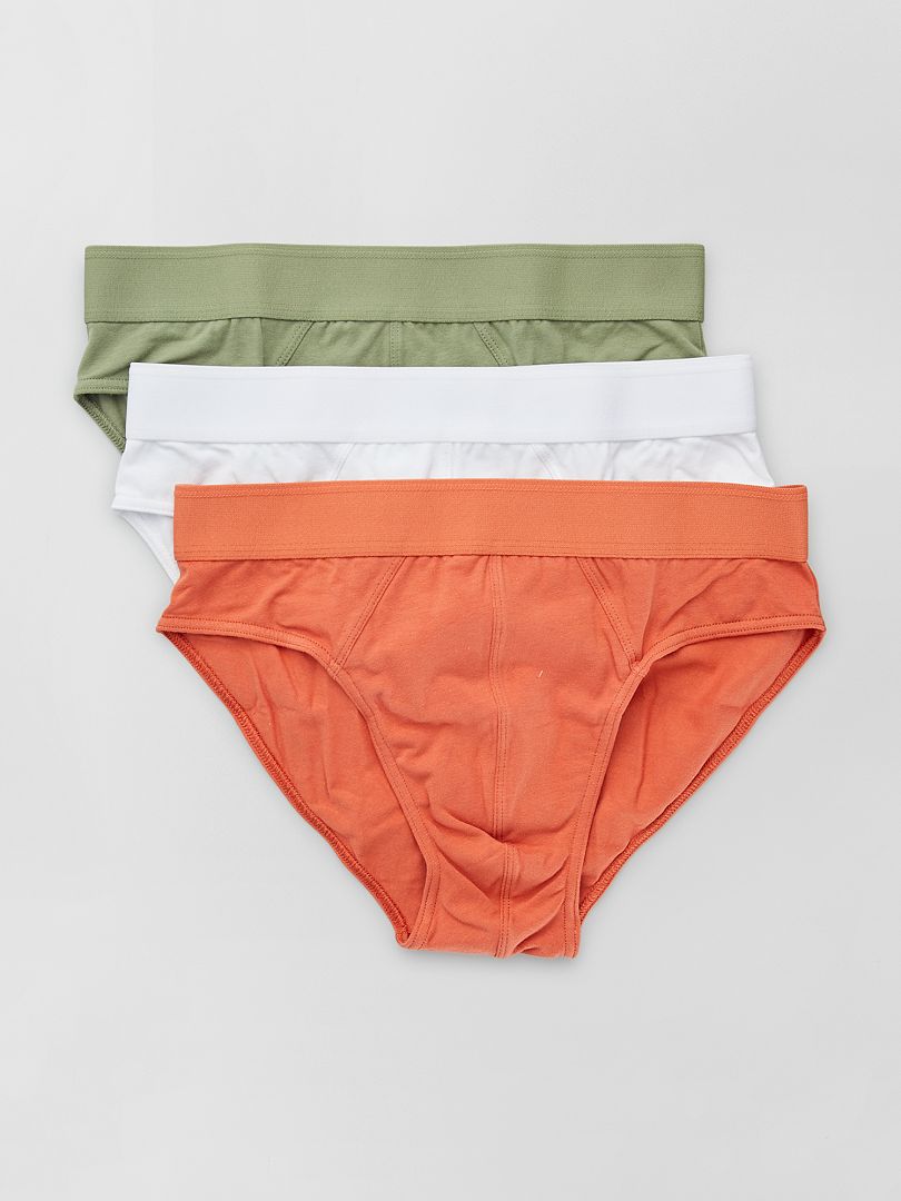 Pack de 3 slips NARANJA Kiabi 9.00€