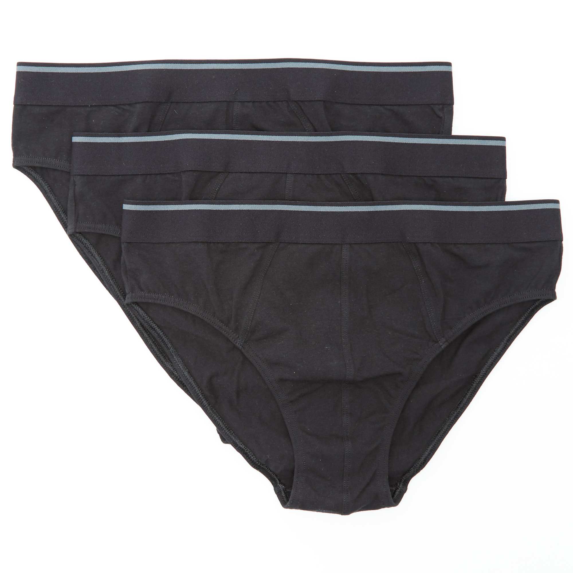 Pack de 3 slips Hombre negro Kiabi 10,00€