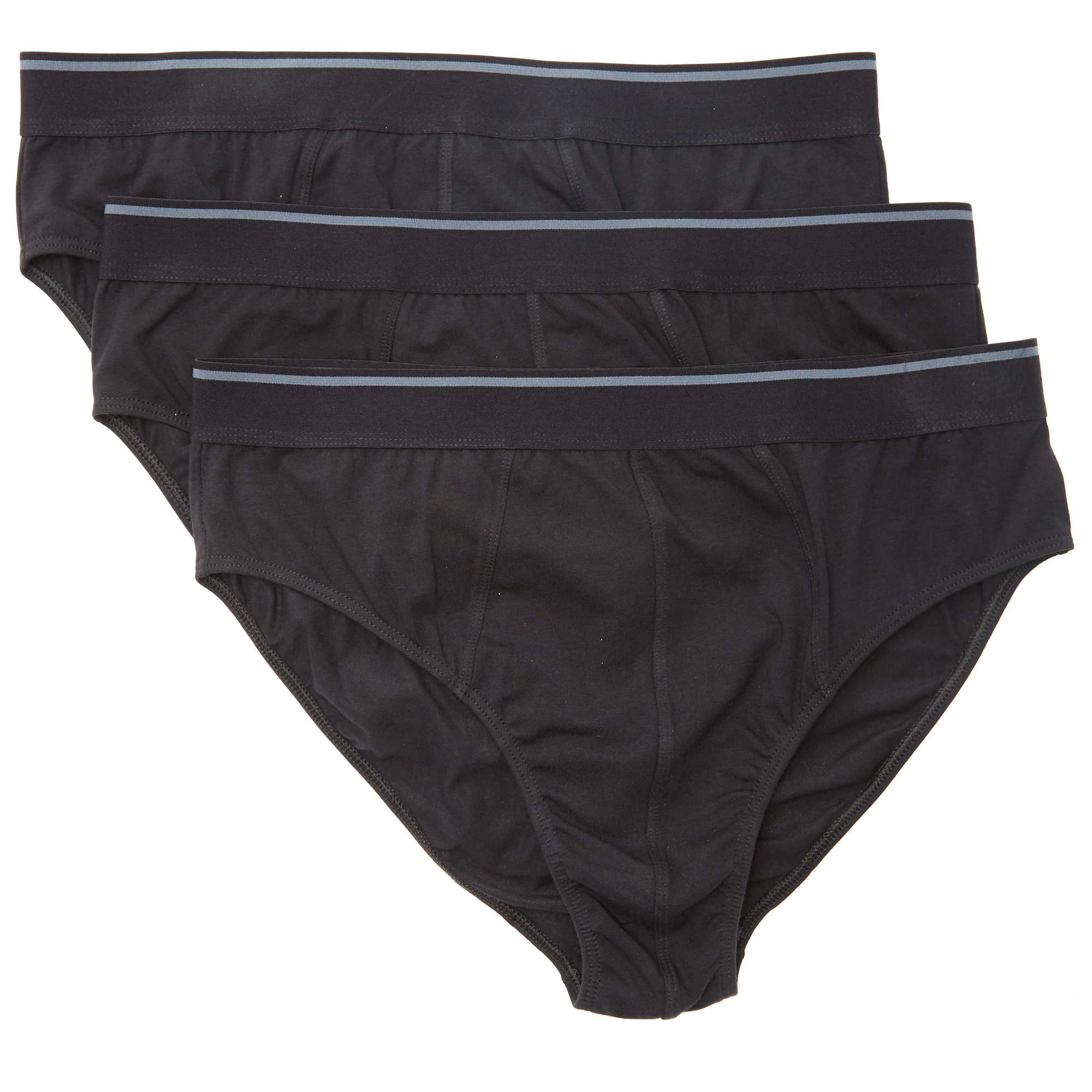 Pack de 3 slips Tallas grandes hombre negro Kiabi 12,00€