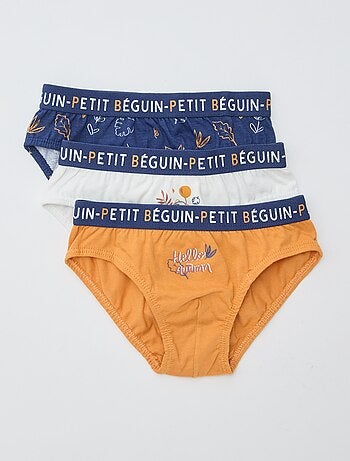 Pack de 3 slips 'Petit Béguin'
