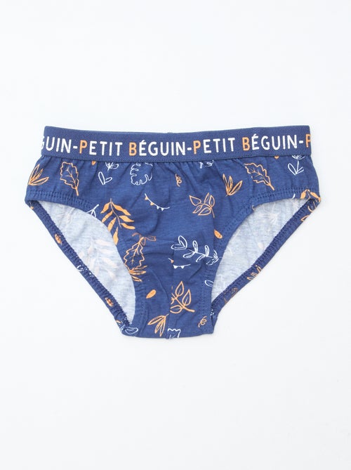 Pack de 3 slips 'Petit Béguin' - Kiabi