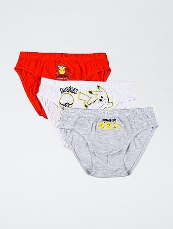 pack de 3 slips 'Pokémon' de algodón