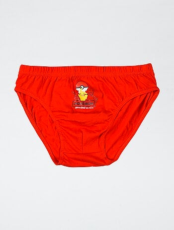 pack de 3 slips 'Pokémon' de algodón