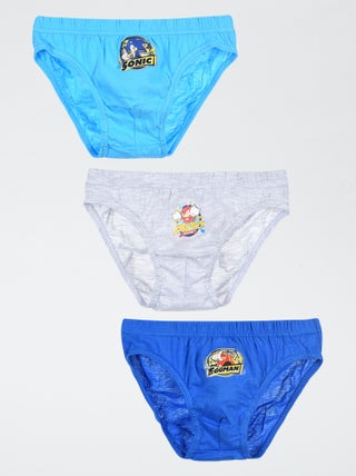 Pack de 3 slips 'Sonic'
