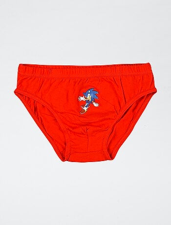 pack de 3 slips 'Sonic' de algodón