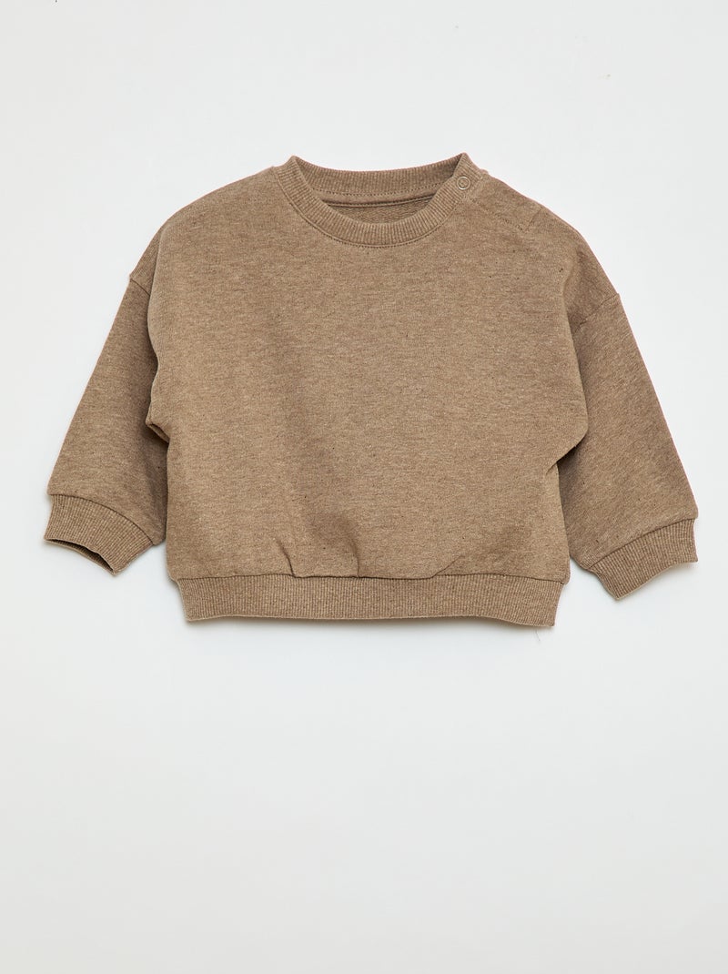 Pack de 3 sudaderas lisas Beige - Kiabi