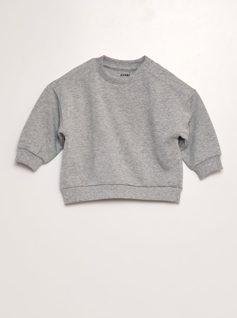 Pack de 3 sudaderas lisas GRIS - Kiabi