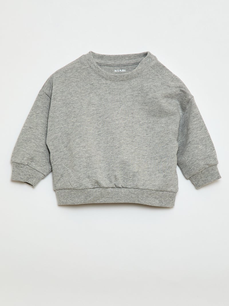 Pack de 3 sudaderas lisas Gris - Kiabi