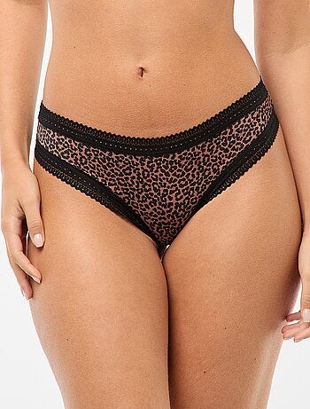 Pack de 3 tangas de microfibra estampados