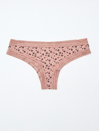 Pack de 3 tangas de microfibra estampados