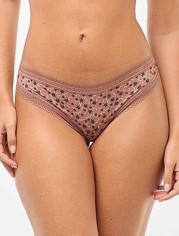 Pack de 3 tangas de microfibra estampados