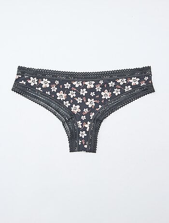 Pack de 3 tangas de microfibra estampados