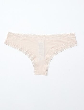 Pack de 3 tangas de microfibra estampados