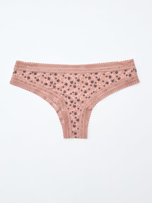 Pack de 3 tangas de microfibra estampados - Kiabi