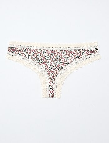 Pack de 3 tangas de microfibra estampados