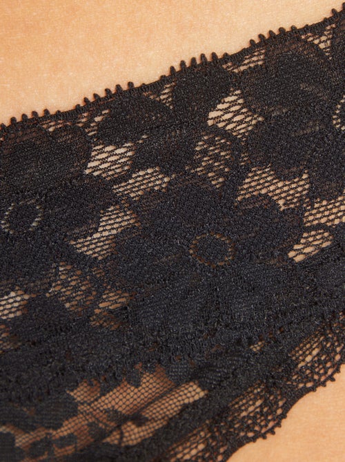 Pack de 3 tangas de punto - Kiabi