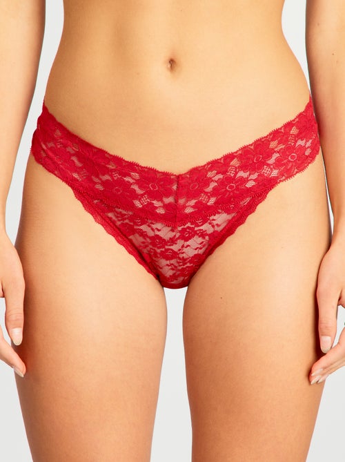 Pack de 3 tangas de punto - Kiabi