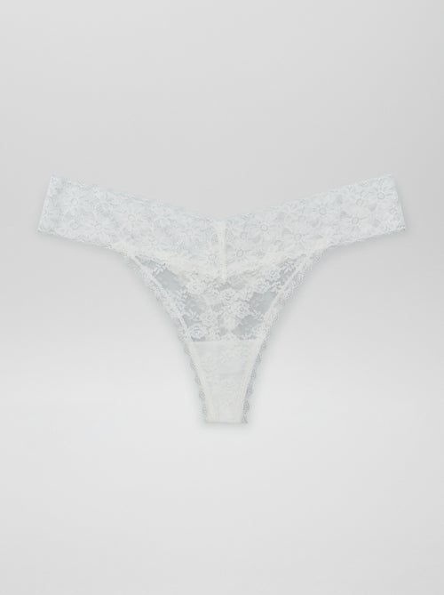 Pack de 3 tangas de punto - Kiabi