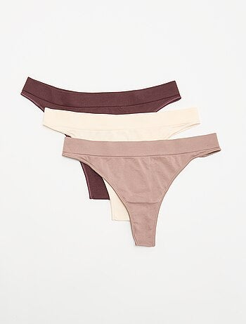 Pack de 3 tangas sin costuras