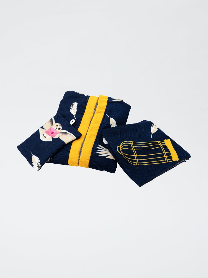 Pack de 3 toallas de tocador 'Harry Potter' Negro - Kiabi