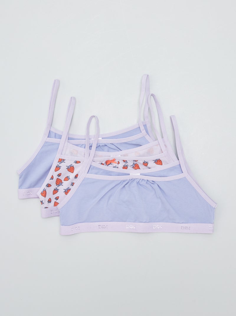Pack de 3 tops 'Dim' PURPURA - Kiabi