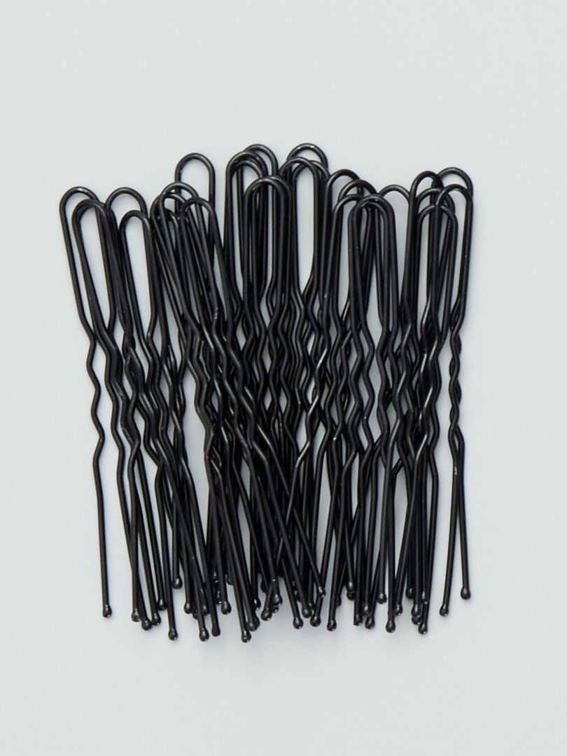Pack de 30 pinzas para moño negro - Kiabi