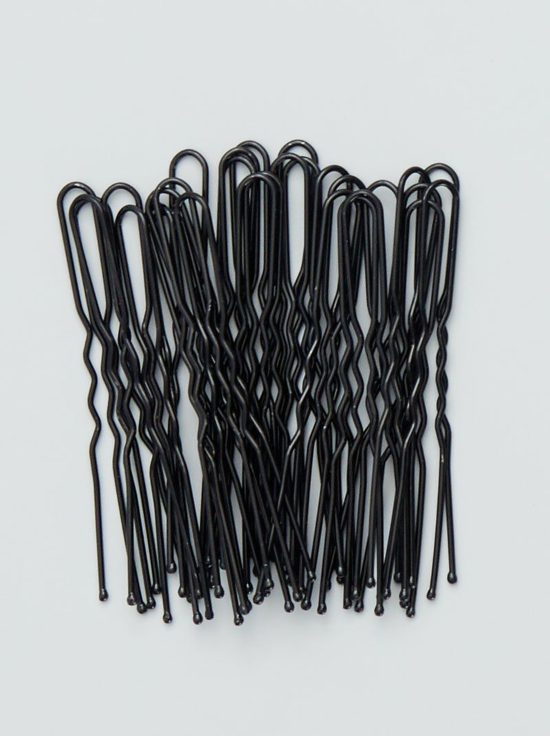 Pack de 30 pinzas para moño negro - Kiabi