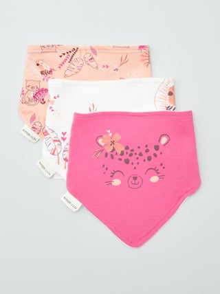 Pack de 3 baberos bandana 'Petit Béguin'