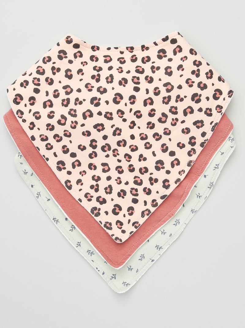 Pack de 3 baberos triángulo - So Easy VERDE - Kiabi