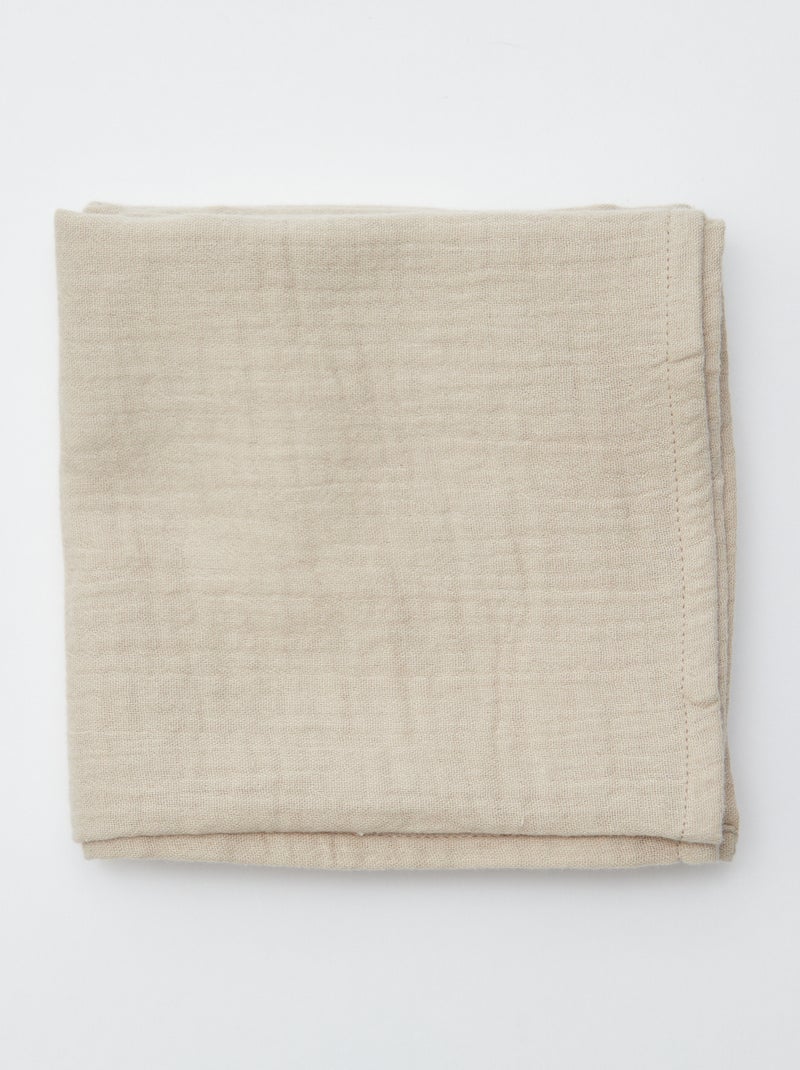 Pack de 3 muselinas de algodón BEIGE - Kiabi