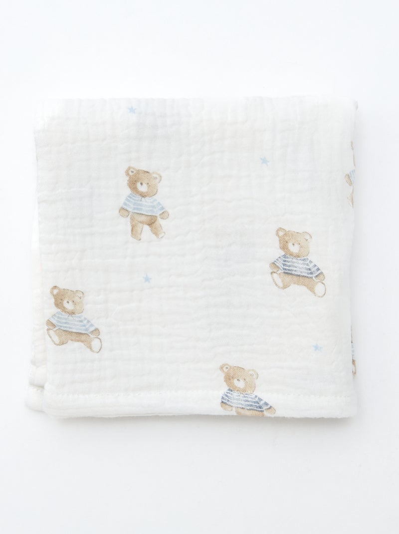 Pack de 3 muselinas de algodón Beige - Kiabi