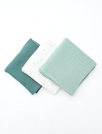 Pack de 3 muselinas de algodón