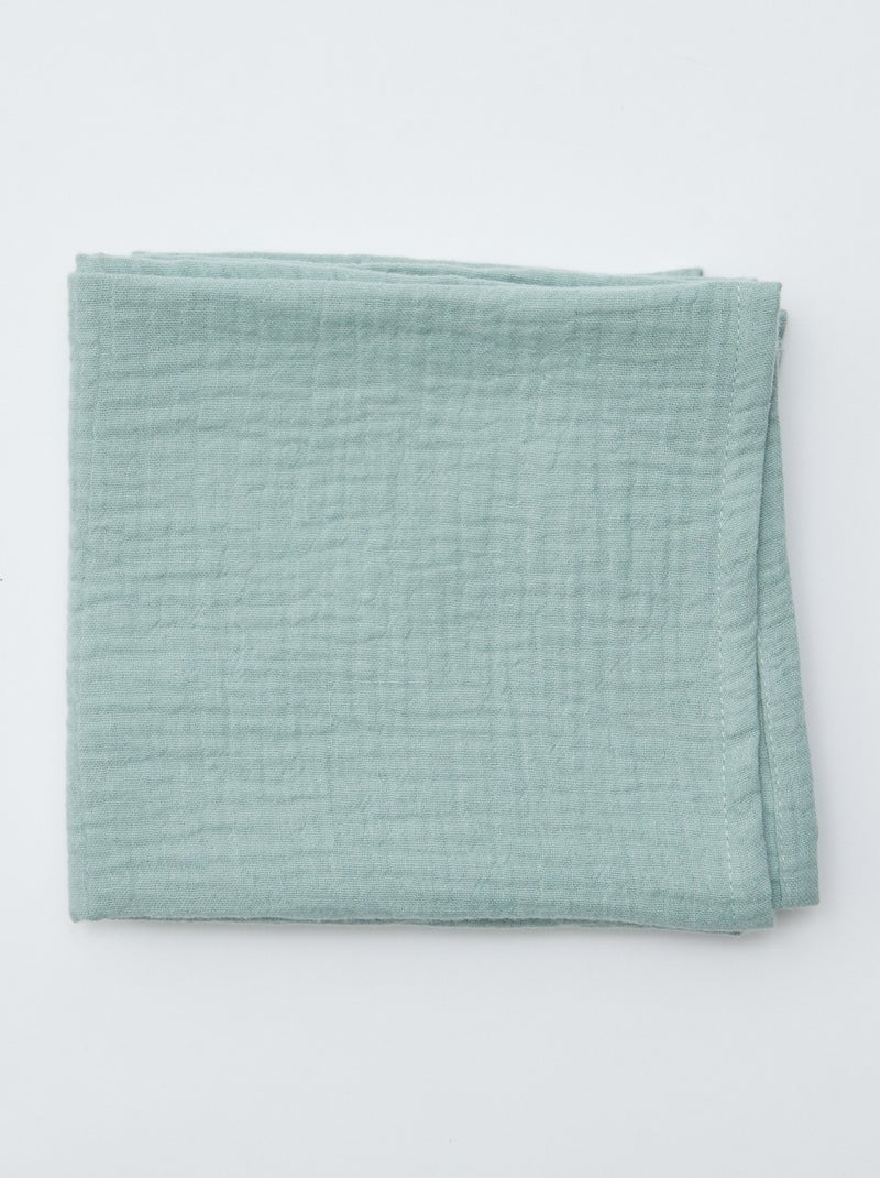 Pack de 3 muselinas de algodón BLANCO - Kiabi