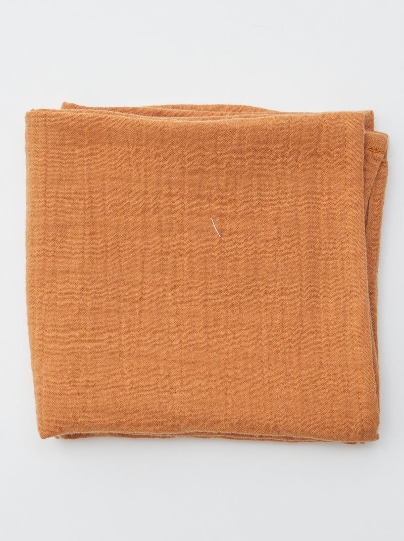 Pack de 3 muselinas de algodón BLANCO - Kiabi