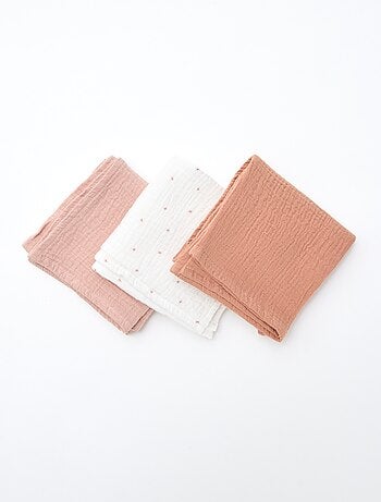 Pack de 3 muselinas de algodón