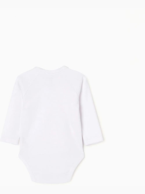 Pack de 4 bodies 100% algodón de manga larga - Kiabi