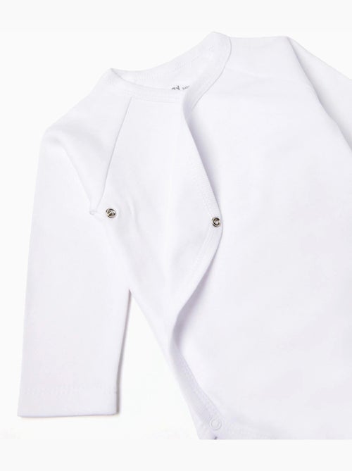 Pack de 4 bodies 100% algodón de manga larga - Kiabi