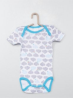 Pack de 4 bodies 'Absorba' tema 'nubes' - Kiabi