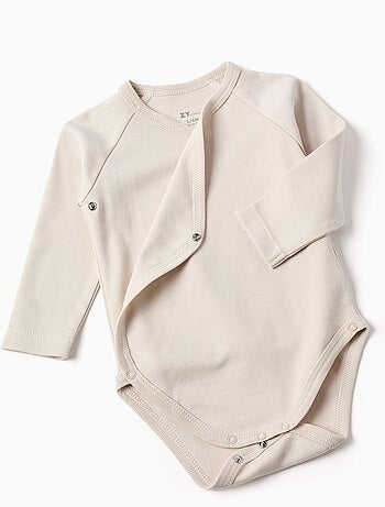 Pack de 4 bodies cruzados de algodón