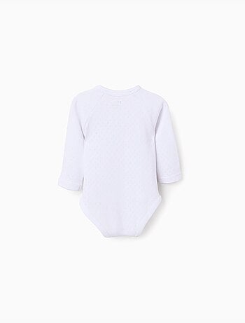 Pack de 4 bodies cruzados en algodón perchado