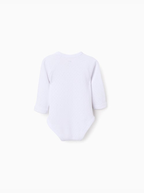 Pack de 4 bodies cruzados en algodón perchado - Kiabi