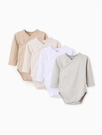 Pack de 4 bodies cruzados perchados