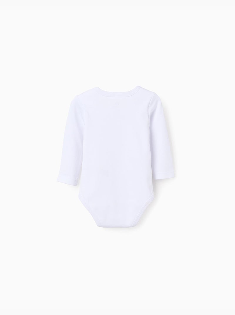 Pack de 4 bodies de algodón con estampado Blanco - Kiabi