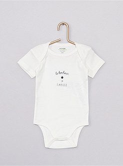 Pack de 4 bodies 'Eco-concepción' - Kiabi